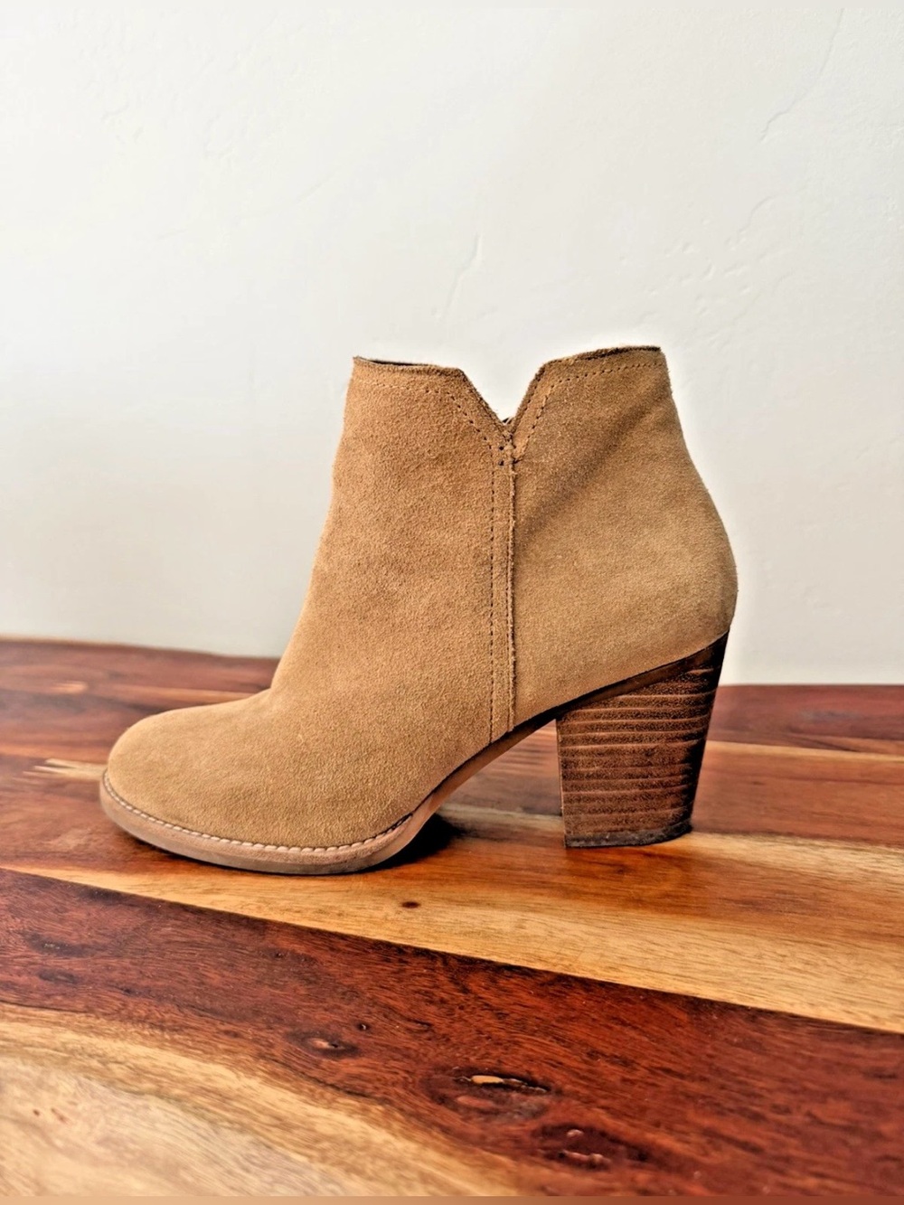 GIANNI BINI BROWN SUEDE ANKLE BOOTS WOMEN'S SIZE 8M